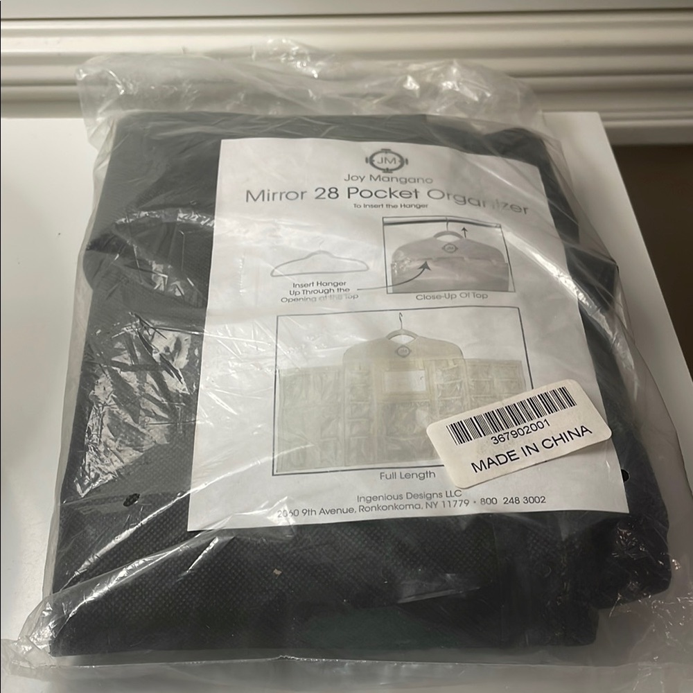 Joy Mangano Black Pocket Organizer
